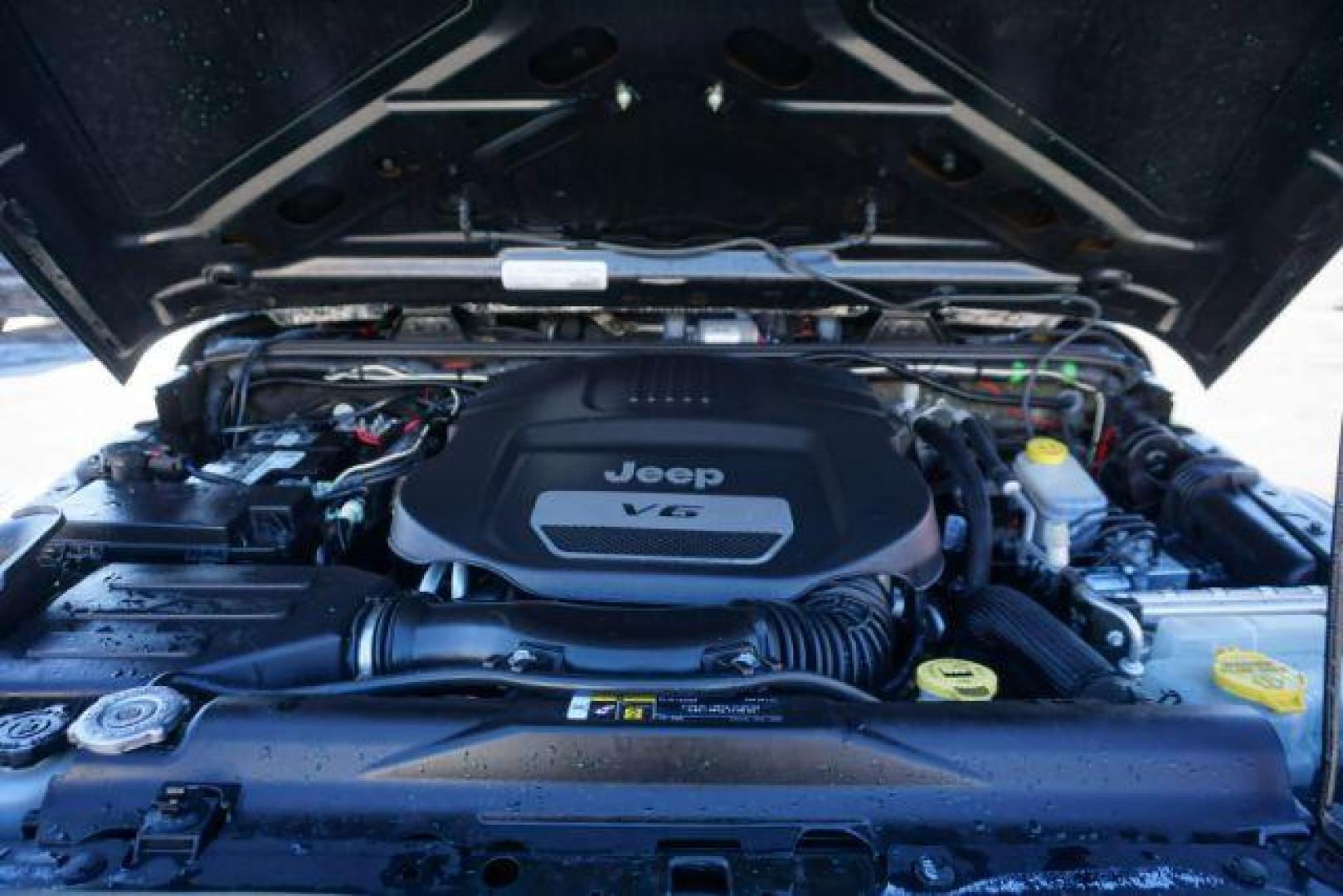 2018 Black Clearcoat /Black Jeep Wrangler JK Unlimited Sport 4x4 (1C4BJWDG3JL) with an Pentastar 3.6L V-6 DOHC engine, located at 312 Centre Ave, Schuylkill Haven, PA, 17972, (570) 593-5278, 40.638130, -76.177383 - Photo#12