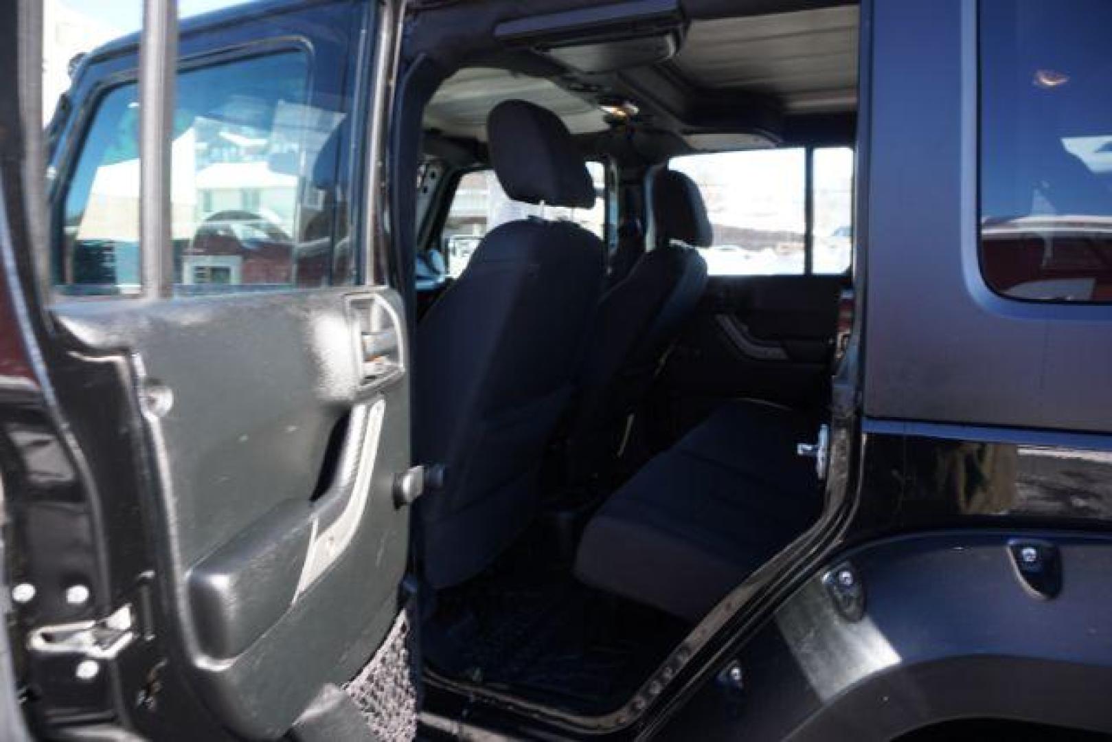 2018 Black Clearcoat /Black Jeep Wrangler JK Unlimited Sport 4x4 (1C4BJWDG3JL) with an Pentastar 3.6L V-6 DOHC engine, located at 312 Centre Ave, Schuylkill Haven, PA, 17972, (570) 593-5278, 40.638130, -76.177383 - Photo#35