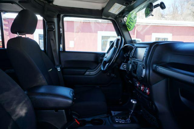 2018 Black Clearcoat /Black Jeep Wrangler JK Unlimited Sport 4x4 (1C4BJWDG3JL) with an Pentastar 3.6L V-6 DOHC engine, located at 312 Centre Ave, Schuylkill Haven, PA, 17972, (570) 593-5278, 40.638130, -76.177383 - Photo#48