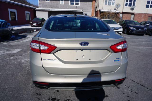 2015 Bronze Fire Metallic Tinted Clearcoat /Ebony Ford Fusion SE (3FA6P0T95FR) with an EcoBoost 2L I-4 gasoline direct injection engine, located at 312 Centre Ave, Schuylkill Haven, PA, 17972, (570) 593-5278, 40.638130, -76.177383 - Photo#10