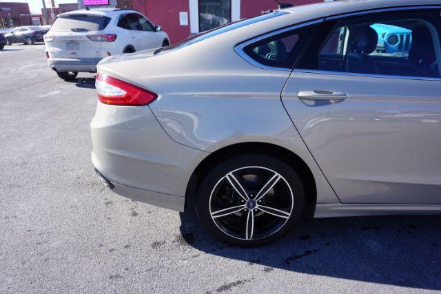 2015 Bronze Fire Metallic Tinted Clearcoat /Ebony Ford Fusion SE (3FA6P0T95FR) with an EcoBoost 2L I-4 gasoline direct injection engine, located at 312 Centre Ave, Schuylkill Haven, PA, 17972, (570) 593-5278, 40.638130, -76.177383 - Photo#15