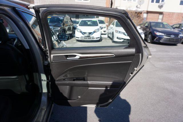 2015 Bronze Fire Metallic Tinted Clearcoat /Ebony Ford Fusion SE (3FA6P0T95FR) with an EcoBoost 2L I-4 gasoline direct injection engine, located at 312 Centre Ave, Schuylkill Haven, PA, 17972, (570) 593-5278, 40.638130, -76.177383 - Photo#44