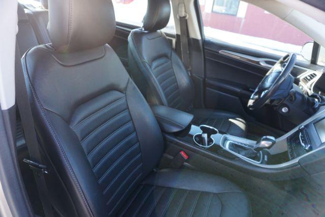 2015 Bronze Fire Metallic Tinted Clearcoat /Ebony Ford Fusion SE (3FA6P0T95FR) with an EcoBoost 2L I-4 gasoline direct injection engine, located at 312 Centre Ave, Schuylkill Haven, PA, 17972, (570) 593-5278, 40.638130, -76.177383 - Photo#46