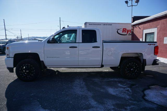 2018 Summit White /Dark Ash/Jet Black Chevrolet Silverado 1500 Custom (1GCVKPEC6JZ) with an EcoTec3 4.3L V-6 gasoline direct injection engine, located at 312 Centre Ave, Schuylkill Haven, PA, 17972, (570) 593-5278, 40.638130, -76.177383 - Photo#0