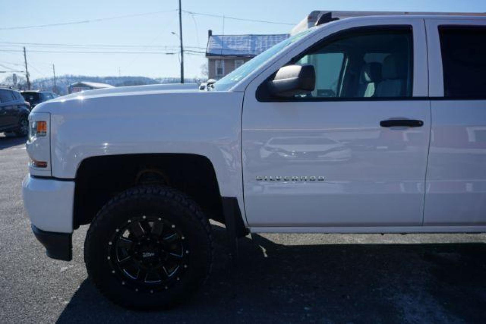 2018 Summit White /Dark Ash/Jet Black Chevrolet Silverado 1500 Custom (1GCVKPEC6JZ) with an EcoTec3 4.3L V-6 gasoline direct injection engine, located at 312 Centre Ave, Schuylkill Haven, PA, 17972, (570) 593-5278, 40.638130, -76.177383 - Photo#1
