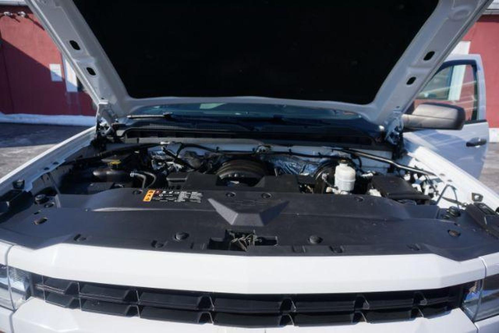 2018 Summit White /Dark Ash/Jet Black Chevrolet Silverado 1500 Custom (1GCVKPEC6JZ) with an EcoTec3 4.3L V-6 gasoline direct injection engine, located at 312 Centre Ave, Schuylkill Haven, PA, 17972, (570) 593-5278, 40.638130, -76.177383 - Photo#23