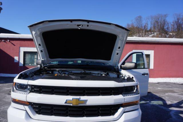 2018 Summit White /Dark Ash/Jet Black Chevrolet Silverado 1500 Custom (1GCVKPEC6JZ) with an EcoTec3 4.3L V-6 gasoline direct injection engine, located at 312 Centre Ave, Schuylkill Haven, PA, 17972, (570) 593-5278, 40.638130, -76.177383 - Photo#25
