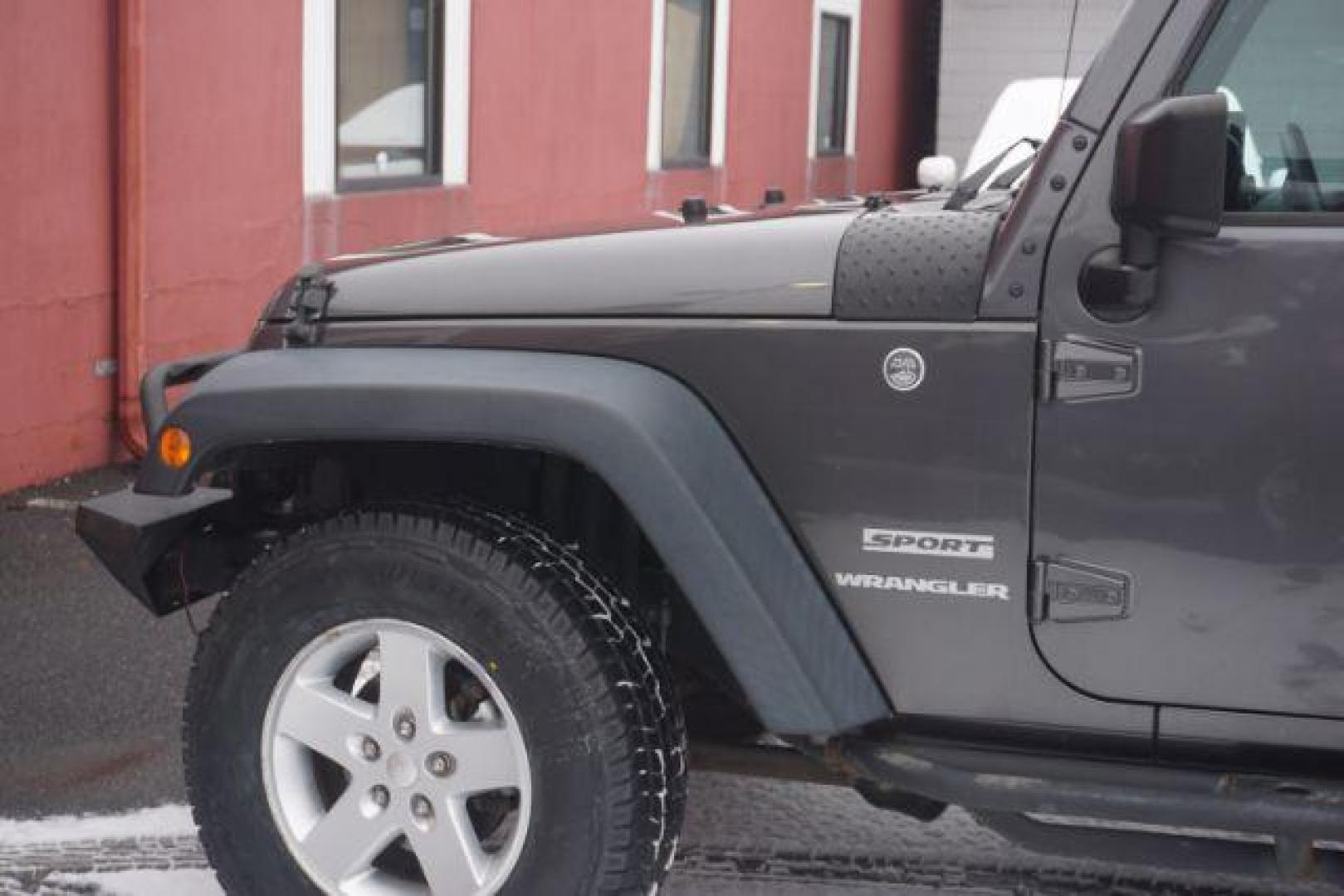 2016 Granite Crystal Metallic Clearcoat /Black Jeep Wrangler Sport (1C4AJWAG0GL) with an Pentastar 3.6L V-6 DOHC engine, located at 312 Centre Ave, Schuylkill Haven, PA, 17972, (570) 593-5278, 40.638130, -76.177383 - Photo#3