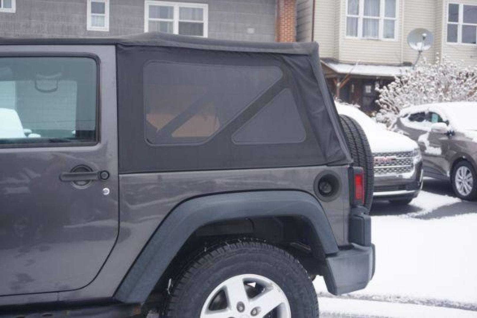 2016 Granite Crystal Metallic Clearcoat /Black Jeep Wrangler Sport (1C4AJWAG0GL) with an Pentastar 3.6L V-6 DOHC engine, located at 312 Centre Ave, Schuylkill Haven, PA, 17972, (570) 593-5278, 40.638130, -76.177383 - Photo#6