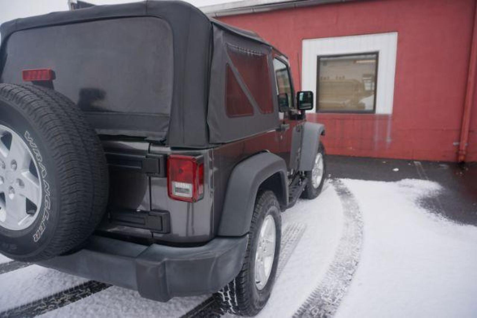 2016 Granite Crystal Metallic Clearcoat /Black Jeep Wrangler Sport (1C4AJWAG0GL) with an Pentastar 3.6L V-6 DOHC engine, located at 312 Centre Ave, Schuylkill Haven, PA, 17972, (570) 593-5278, 40.638130, -76.177383 - Photo#12