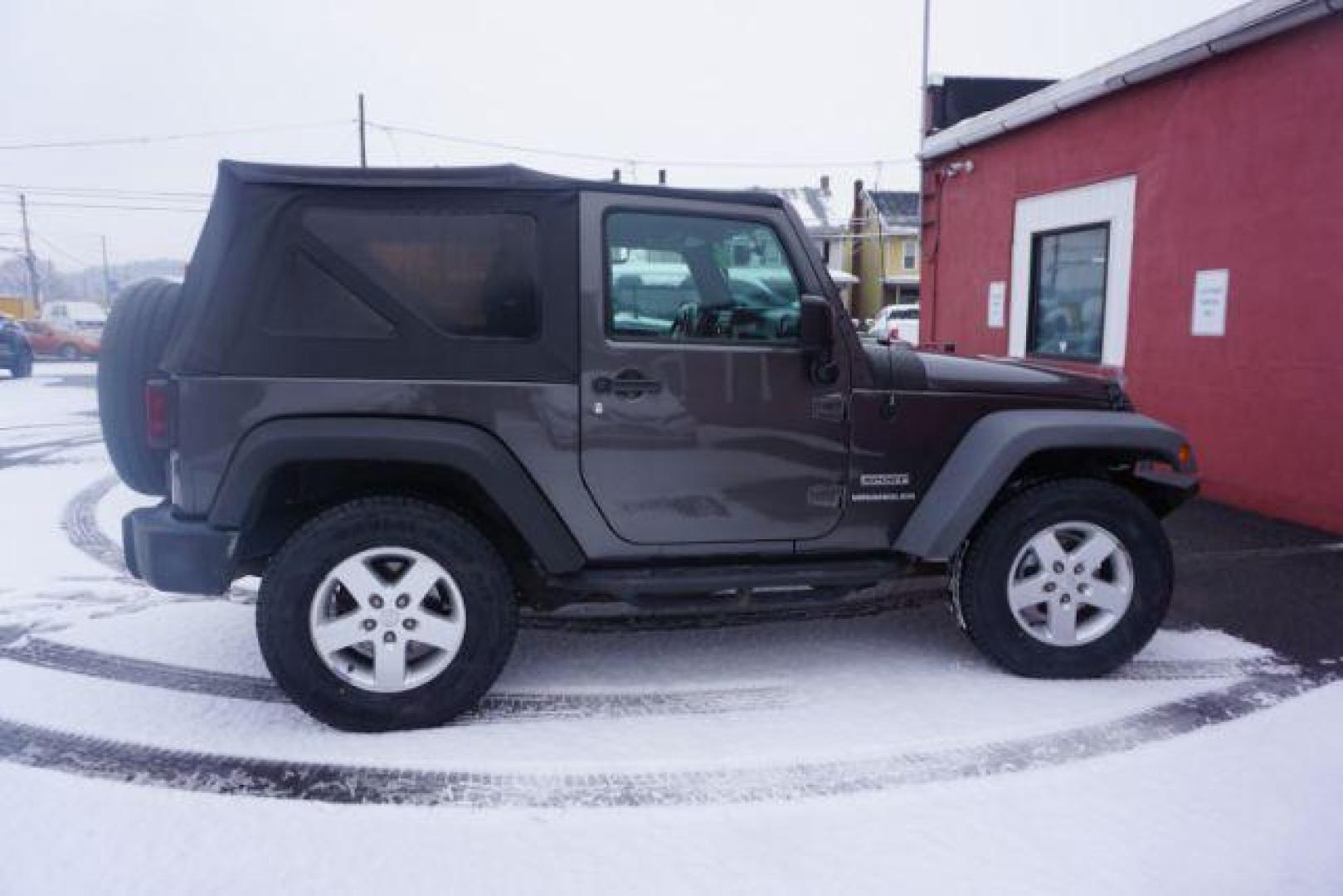 2016 Granite Crystal Metallic Clearcoat /Black Jeep Wrangler Sport (1C4AJWAG0GL) with an Pentastar 3.6L V-6 DOHC engine, located at 312 Centre Ave, Schuylkill Haven, PA, 17972, (570) 593-5278, 40.638130, -76.177383 - Photo#13