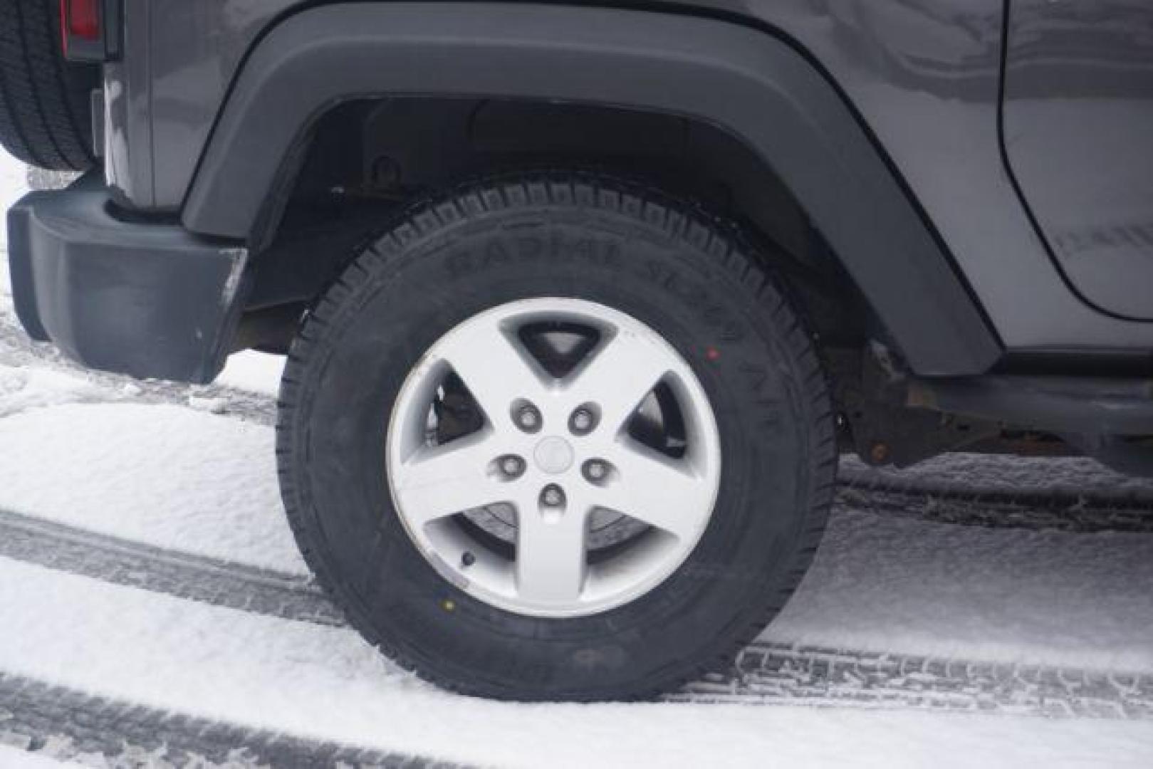 2016 Granite Crystal Metallic Clearcoat /Black Jeep Wrangler Sport (1C4AJWAG0GL) with an Pentastar 3.6L V-6 DOHC engine, located at 312 Centre Ave, Schuylkill Haven, PA, 17972, (570) 593-5278, 40.638130, -76.177383 - Photo#16