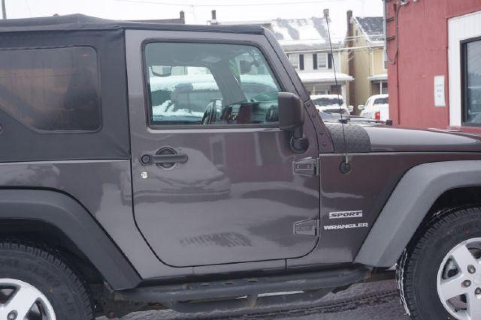 2016 Granite Crystal Metallic Clearcoat /Black Jeep Wrangler Sport (1C4AJWAG0GL) with an Pentastar 3.6L V-6 DOHC engine, located at 312 Centre Ave, Schuylkill Haven, PA, 17972, (570) 593-5278, 40.638130, -76.177383 - Photo#18