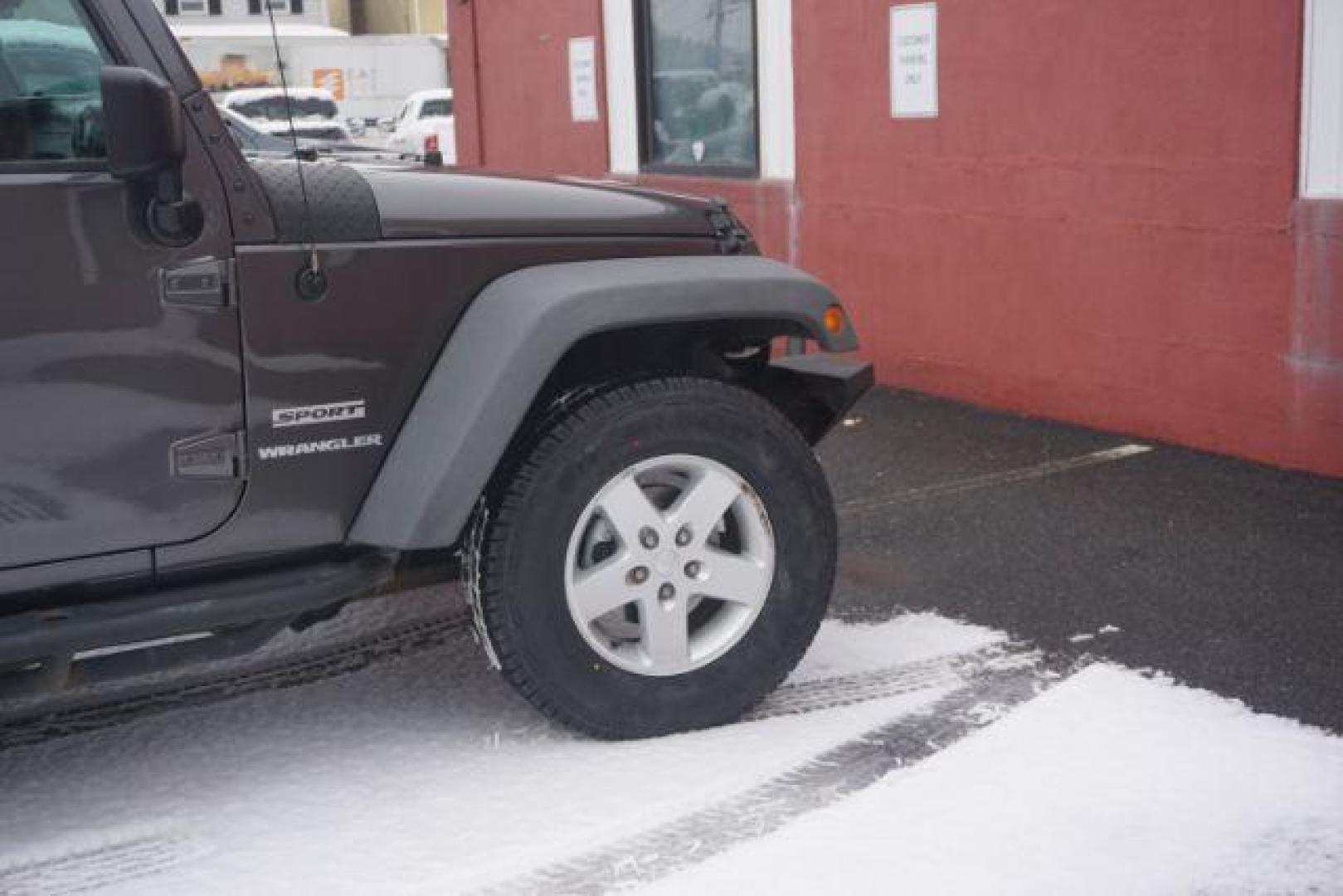2016 Granite Crystal Metallic Clearcoat /Black Jeep Wrangler Sport (1C4AJWAG0GL) with an Pentastar 3.6L V-6 DOHC engine, located at 312 Centre Ave, Schuylkill Haven, PA, 17972, (570) 593-5278, 40.638130, -76.177383 - Photo#19