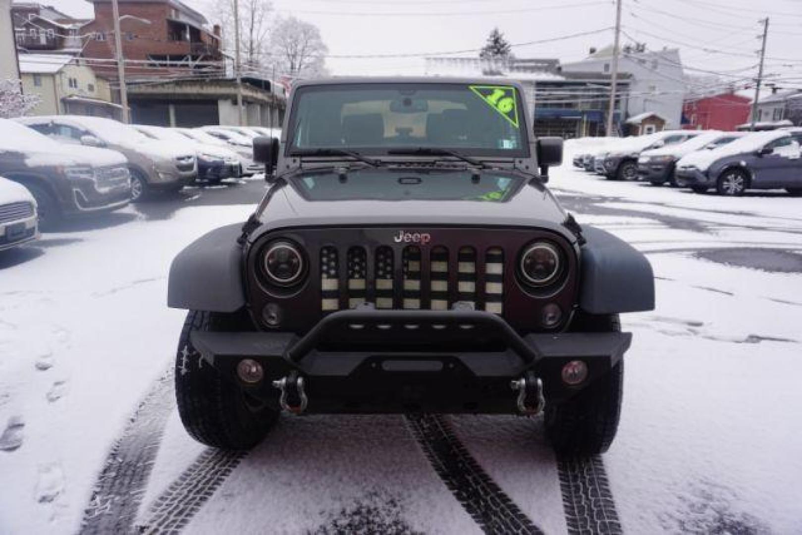 2016 Granite Crystal Metallic Clearcoat /Black Jeep Wrangler Sport (1C4AJWAG0GL) with an Pentastar 3.6L V-6 DOHC engine, located at 312 Centre Ave, Schuylkill Haven, PA, 17972, (570) 593-5278, 40.638130, -76.177383 - Photo#21