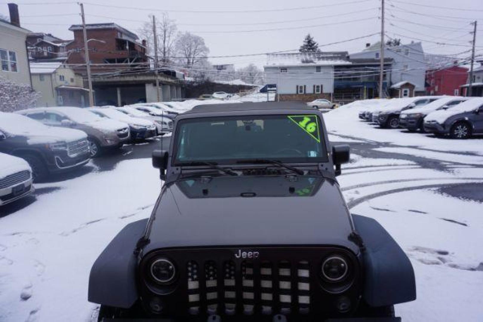 2016 Granite Crystal Metallic Clearcoat /Black Jeep Wrangler Sport (1C4AJWAG0GL) with an Pentastar 3.6L V-6 DOHC engine, located at 312 Centre Ave, Schuylkill Haven, PA, 17972, (570) 593-5278, 40.638130, -76.177383 - Photo#22