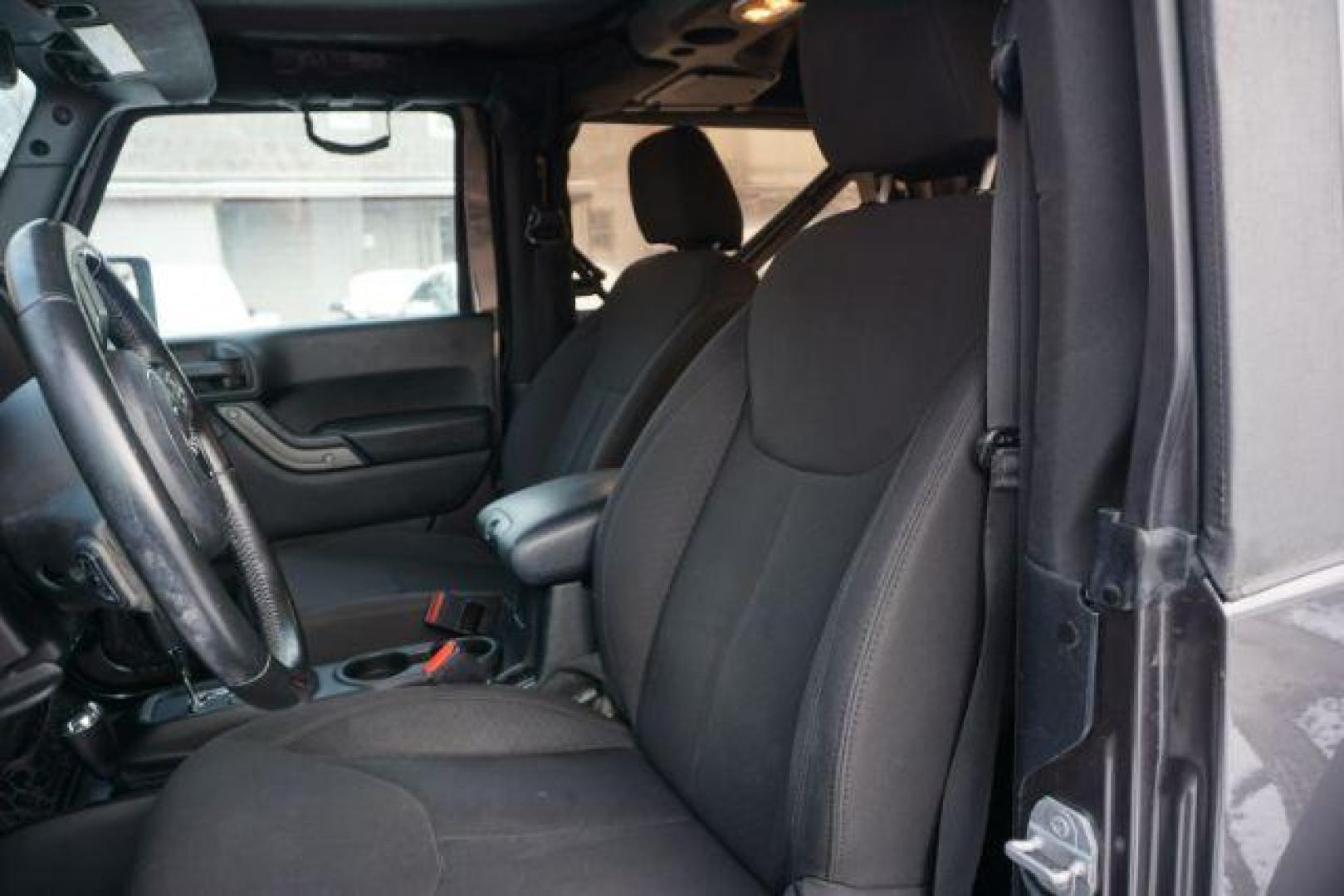2016 Granite Crystal Metallic Clearcoat /Black Jeep Wrangler Sport (1C4AJWAG0GL) with an Pentastar 3.6L V-6 DOHC engine, located at 312 Centre Ave, Schuylkill Haven, PA, 17972, (570) 593-5278, 40.638130, -76.177383 - Photo#28