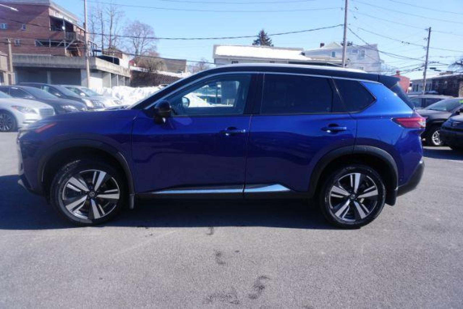 2021 CASPIAN BLUE METALLI NISSAN ROGUE PLATINUM (JN8AT3DDXMW) with an 2.5L I4 engine, CVT transmission, located at 312 Centre Ave, Schuylkill Haven, PA, 17972, (570) 593-5278, 40.638130, -76.177383- Photo#40