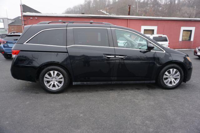 2015 Crystal Black Pearl /Gray Honda Odyssey EX-L (5FNRL5H60FB) with an 3.5L V-6 i-VTEC variable valve control engine, located at 312 Centre Ave, Schuylkill Haven, PA, 17972, (570) 593-5278, 40.638130, -76.177383 - Photo#13