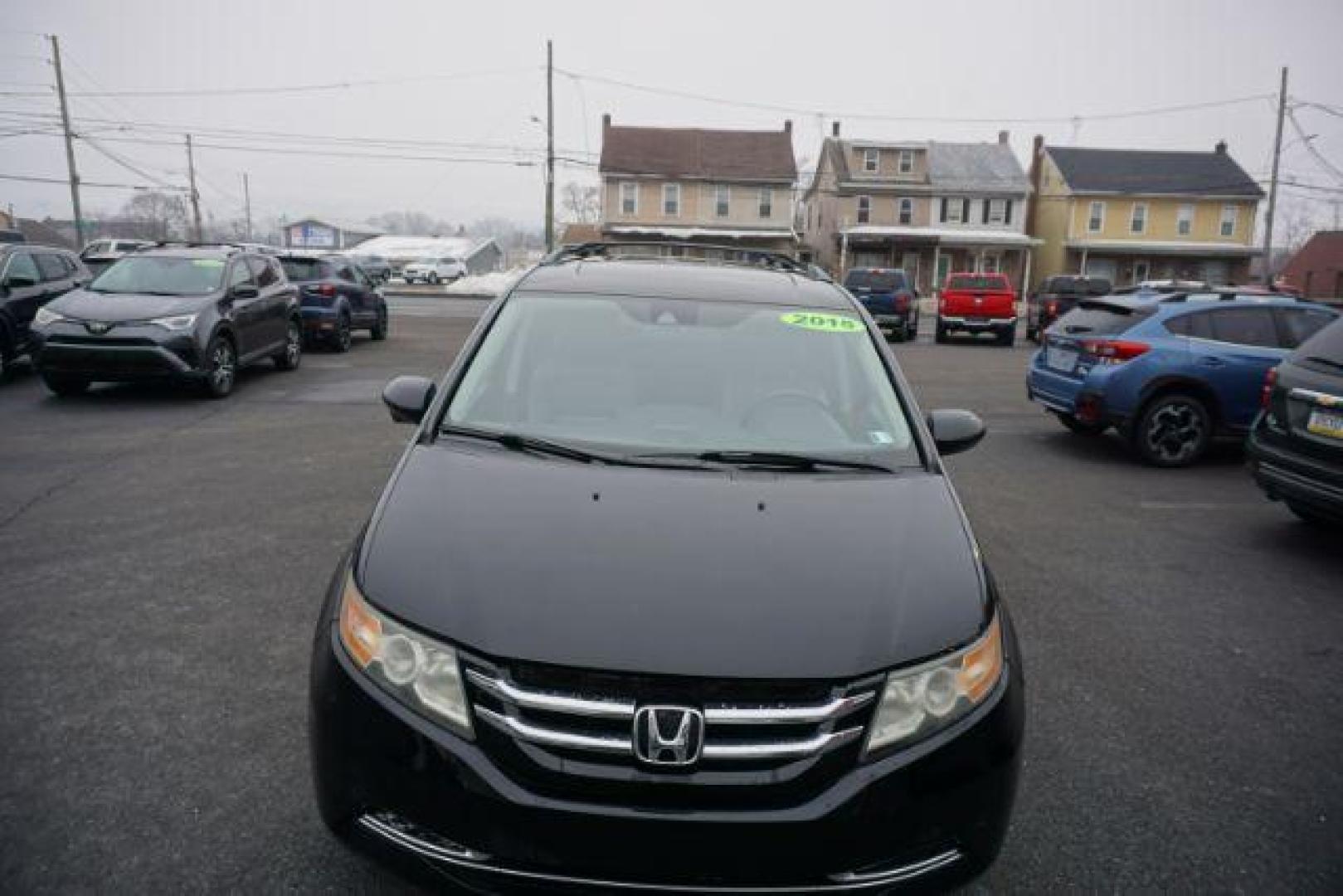 2015 Crystal Black Pearl /Gray Honda Odyssey EX-L (5FNRL5H60FB) with an 3.5L V-6 i-VTEC variable valve control engine, located at 312 Centre Ave, Schuylkill Haven, PA, 17972, (570) 593-5278, 40.638130, -76.177383 - Photo#23