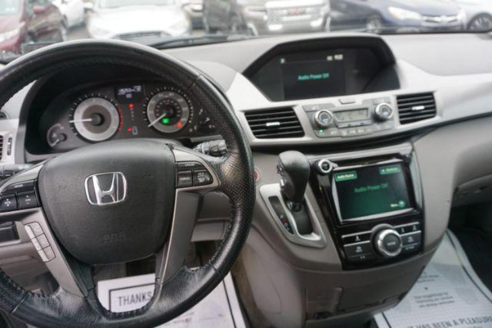 2015 Crystal Black Pearl /Gray Honda Odyssey EX-L (5FNRL5H60FB) with an 3.5L V-6 i-VTEC variable valve control engine, located at 312 Centre Ave, Schuylkill Haven, PA, 17972, (570) 593-5278, 40.638130, -76.177383 - Photo#33