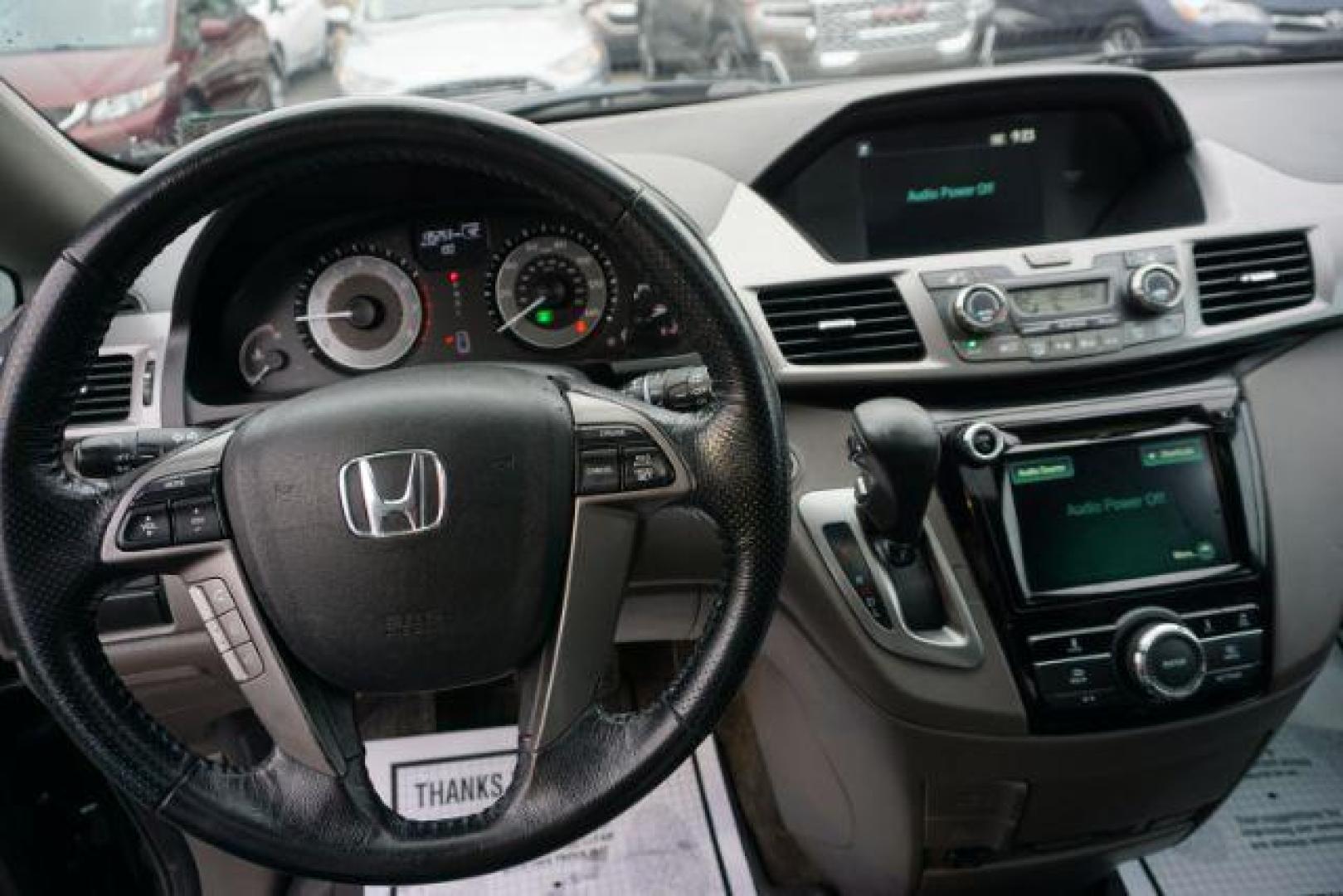2015 Crystal Black Pearl /Gray Honda Odyssey EX-L (5FNRL5H60FB) with an 3.5L V-6 i-VTEC variable valve control engine, located at 312 Centre Ave, Schuylkill Haven, PA, 17972, (570) 593-5278, 40.638130, -76.177383 - Photo#34