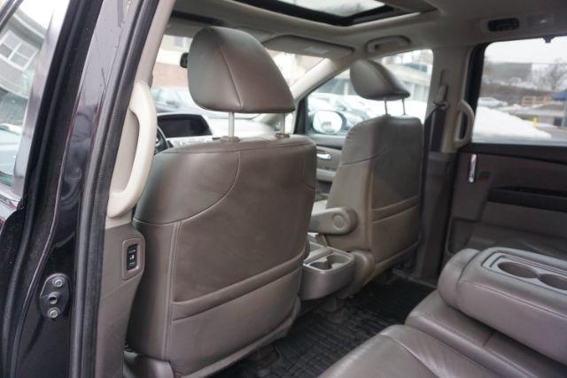 2015 Crystal Black Pearl /Gray Honda Odyssey EX-L (5FNRL5H60FB) with an 3.5L V-6 i-VTEC variable valve control engine, located at 312 Centre Ave, Schuylkill Haven, PA, 17972, (570) 593-5278, 40.638130, -76.177383 - Photo#37