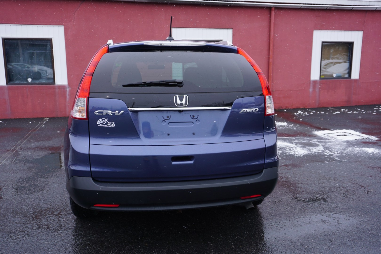 2013 Twilight Blue Metallic /Beige HONDA CR-V EX-L (2HKRM4H77DH) with an 2.4L I-4 DOHC engine, located at 312 Centre Ave, Schuylkill Haven, PA, 17972, (570) 593-5278, 40.638130, -76.177383 - Photo#9