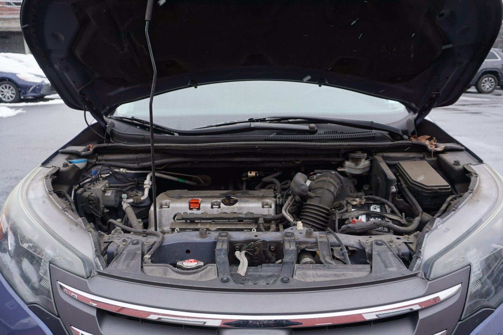 2013 Twilight Blue Metallic /Beige HONDA CR-V EX-L (2HKRM4H77DH) with an 2.4L I-4 DOHC engine, located at 312 Centre Ave, Schuylkill Haven, PA, 17972, (570) 593-5278, 40.638130, -76.177383 - Photo#20