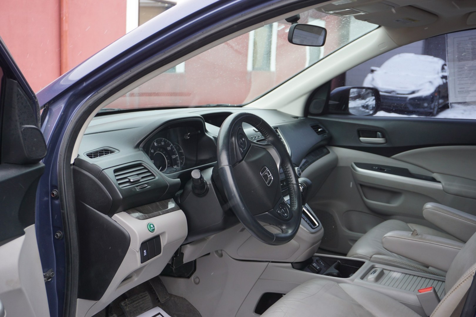 2013 Twilight Blue Metallic /Beige HONDA CR-V EX-L (2HKRM4H77DH) with an 2.4L I-4 DOHC engine, located at 312 Centre Ave, Schuylkill Haven, PA, 17972, (570) 593-5278, 40.638130, -76.177383 - Photo#22