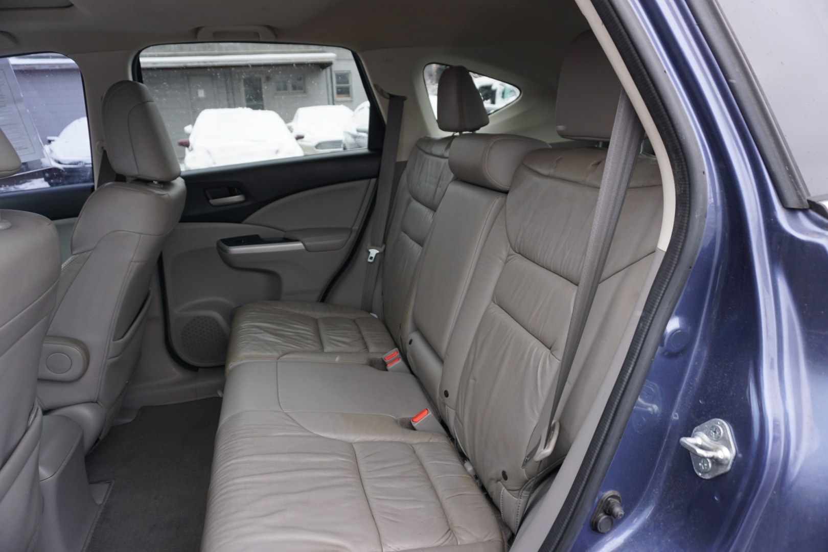 2013 Twilight Blue Metallic /Beige HONDA CR-V EX-L (2HKRM4H77DH) with an 2.4L I-4 DOHC engine, located at 312 Centre Ave, Schuylkill Haven, PA, 17972, (570) 593-5278, 40.638130, -76.177383 - Photo#31