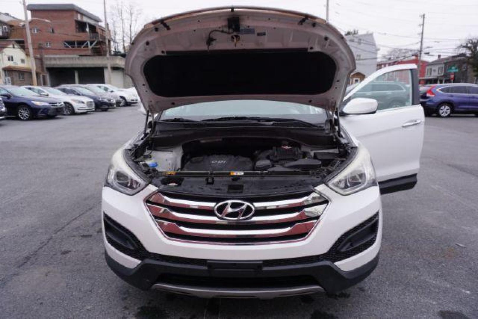 2014 Frost White Pearl /Gray Hyundai Santa Fe Sport 2.4L (5XYZTDLB5EG) with an Theta II 2.4L I-4 gasoline direct injection engine, located at 312 Centre Ave, Schuylkill Haven, PA, 17972, (570) 593-5278, 40.638130, -76.177383 - Photo#25