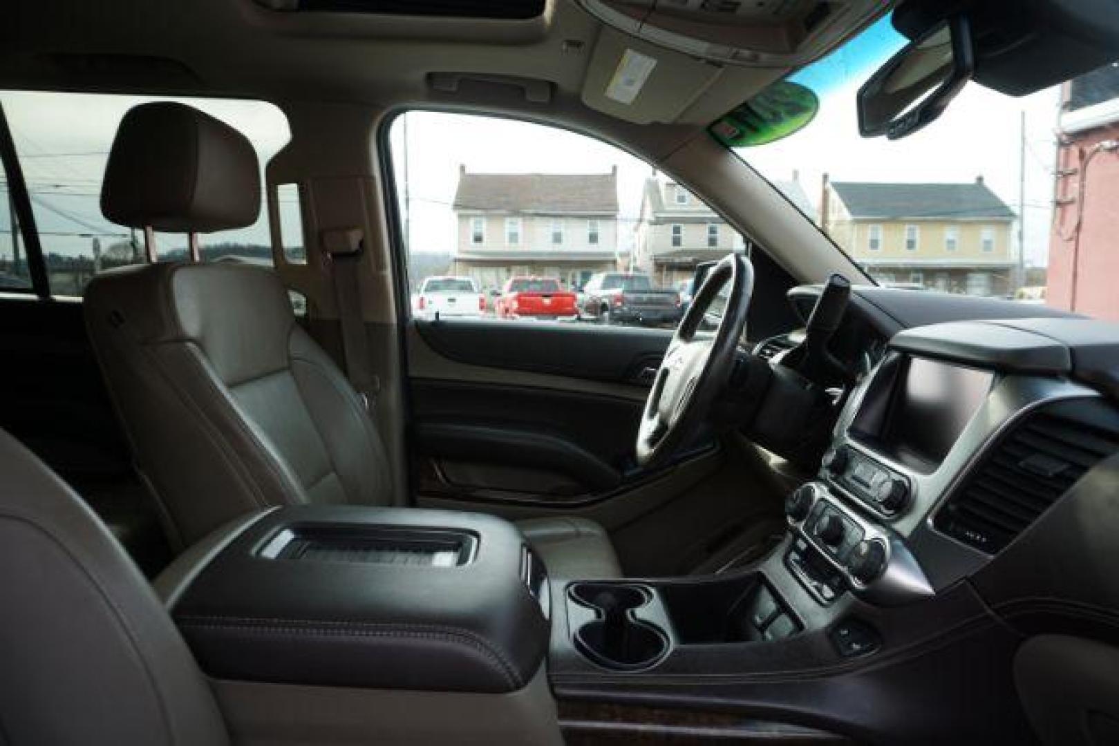 2015 Black /Cocoa/Dune CHEVROLET TAHOE LT (1GNSKBKC3FR) with an EcoTec3 5.3L V-8 gasoline direct injection engine, located at 312 Centre Ave, Schuylkill Haven, PA, 17972, (570) 593-5278, 40.638130, -76.177383- Photo#91
