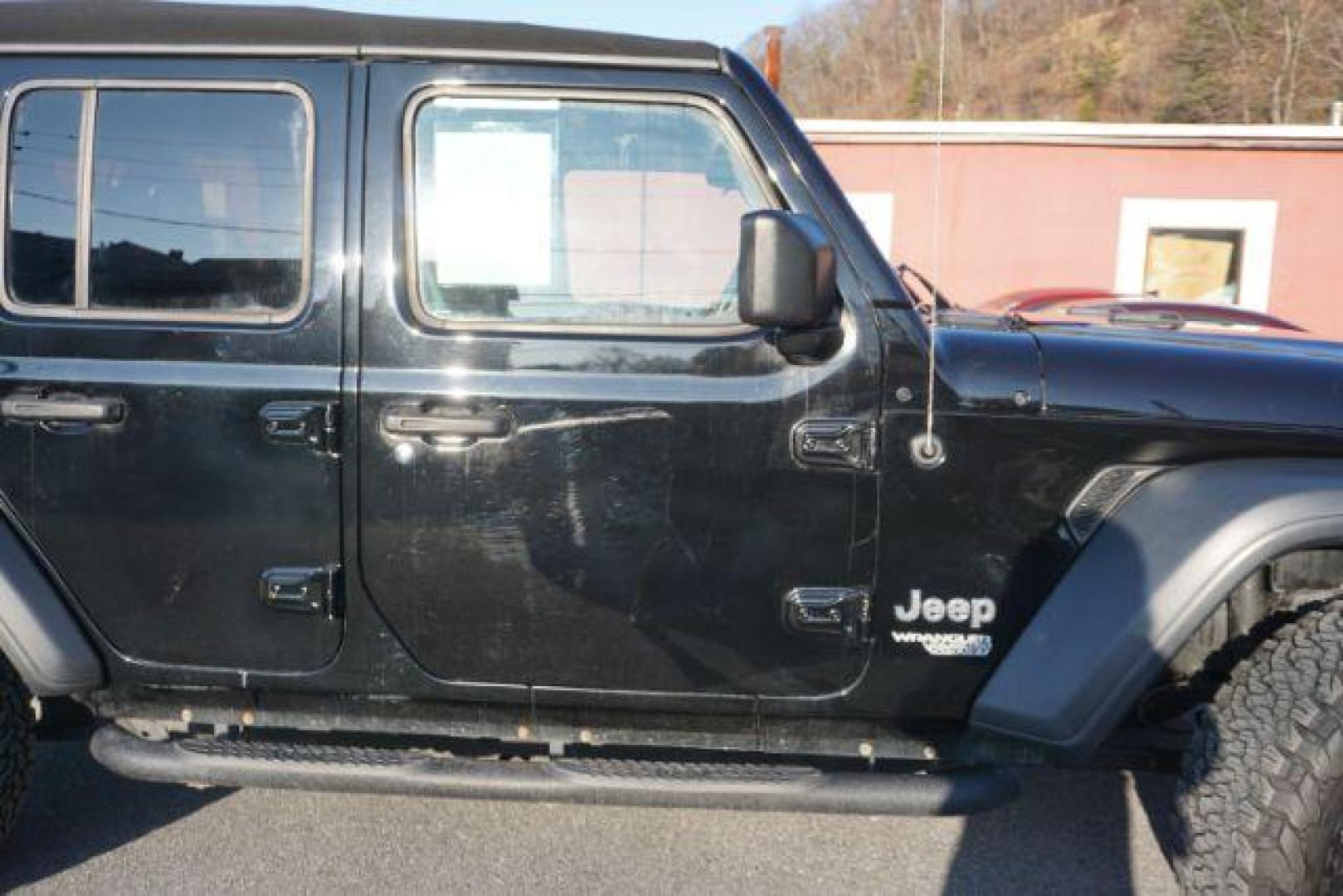 2018 BLACK CLEARCOAT JEEP WRANGLER UNLIMITED SPORT S (1C4HJXDG3JW) with an 3.6L V6 F DOHC 24V engine, AUTOMATIC transmission, located at 312 Centre Ave, Schuylkill Haven, PA, 17972, (570) 593-5278, 40.638130, -76.177383- Photo#59