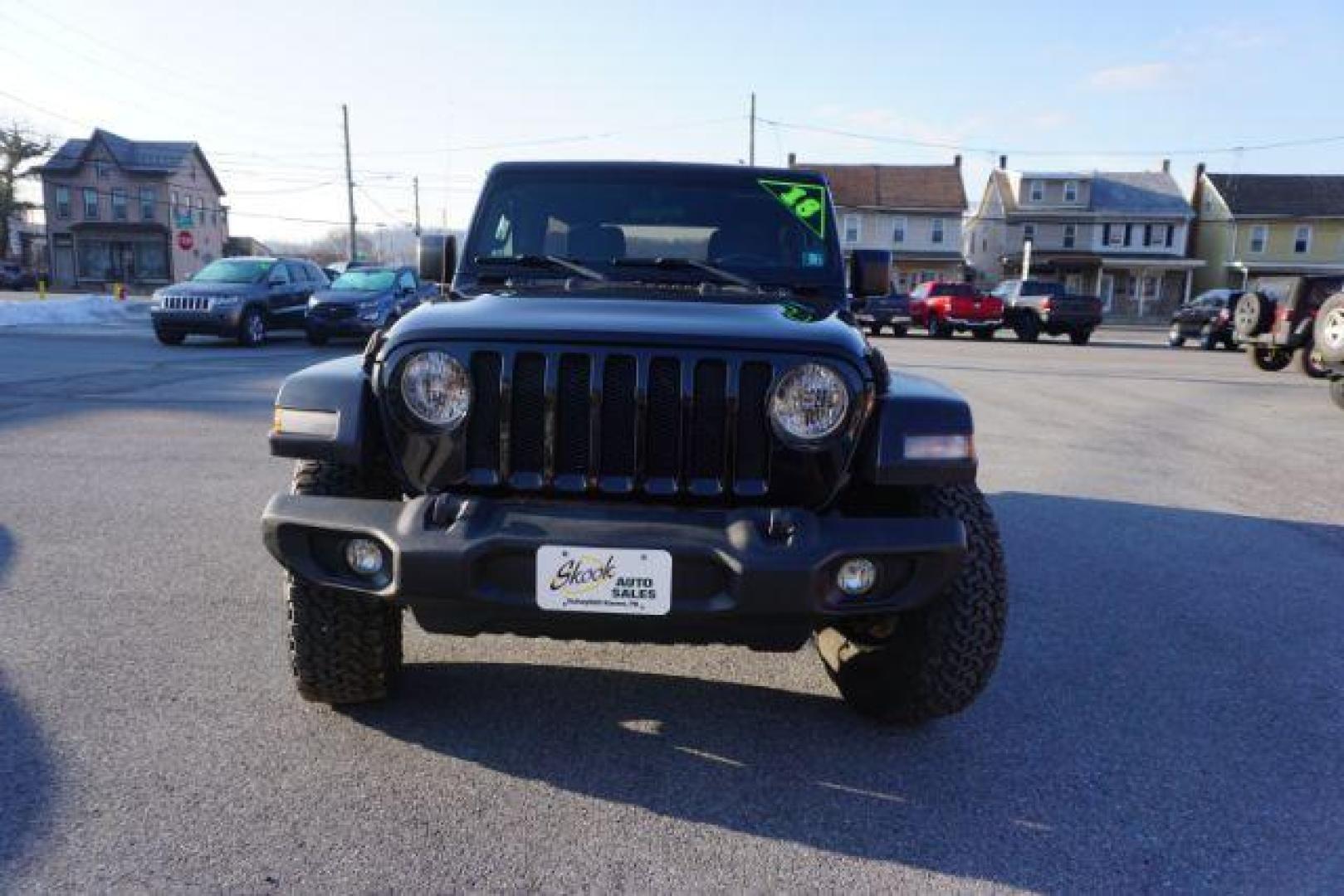 2018 BLACK CLEARCOAT JEEP WRANGLER UNLIMITED SPORT S (1C4HJXDG3JW) with an 3.6L V6 F DOHC 24V engine, AUTOMATIC transmission, located at 312 Centre Ave, Schuylkill Haven, PA, 17972, (570) 593-5278, 40.638130, -76.177383- Photo#62