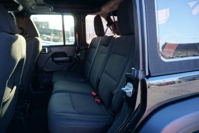 2018 Black Clearcoat /Black Jeep Wrangler Unlimited Sport S 4x4 (1C4HJXDG3JW) , located at 312 Centre Ave, Schuylkill Haven, PA, 17972, (570) 593-5278, 40.638130, -76.177383 - Photo#35