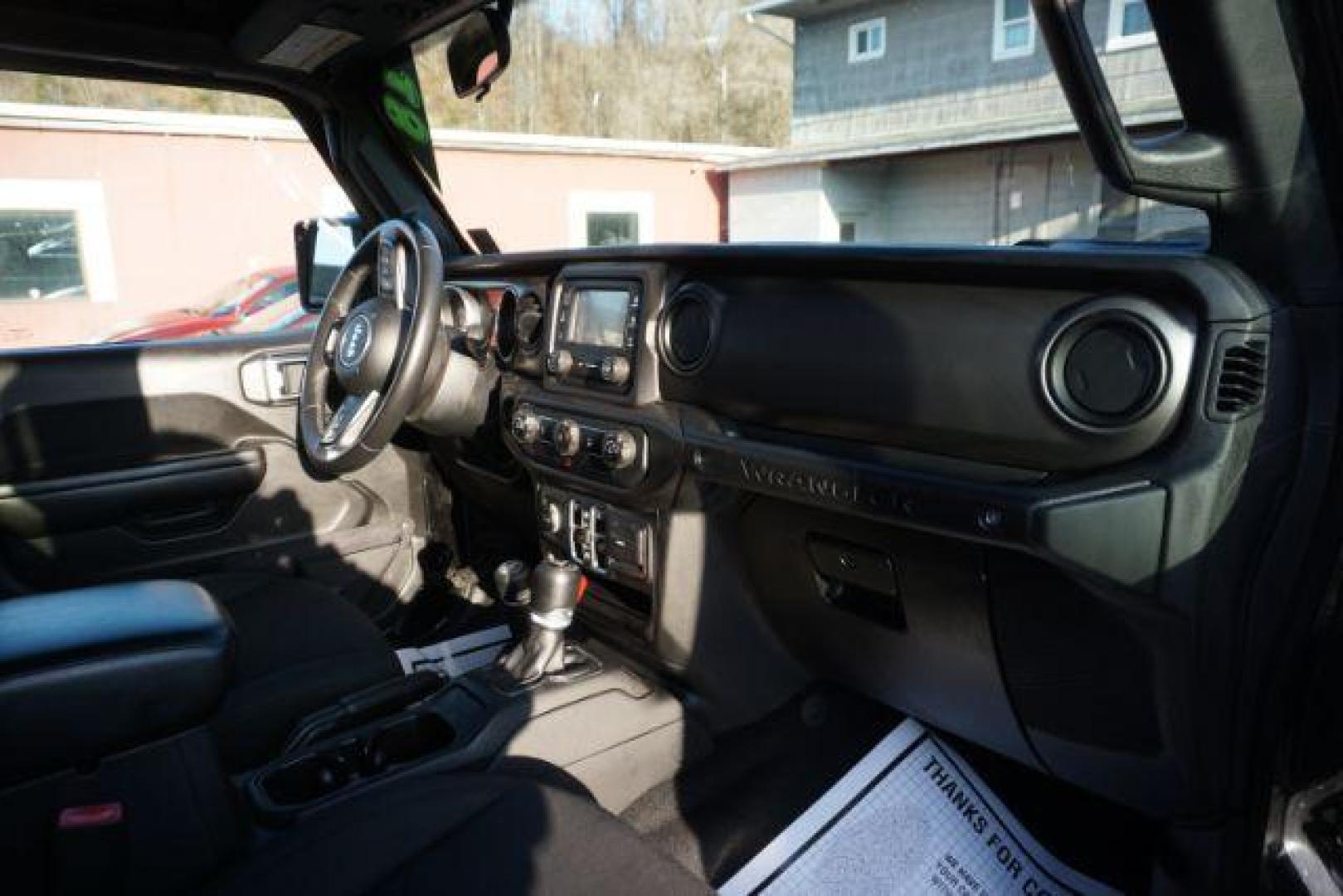 2018 BLACK CLEARCOAT JEEP WRANGLER UNLIMITED SPORT S (1C4HJXDG3JW) with an 3.6L V6 F DOHC 24V engine, AUTOMATIC transmission, located at 312 Centre Ave, Schuylkill Haven, PA, 17972, (570) 593-5278, 40.638130, -76.177383- Photo#83