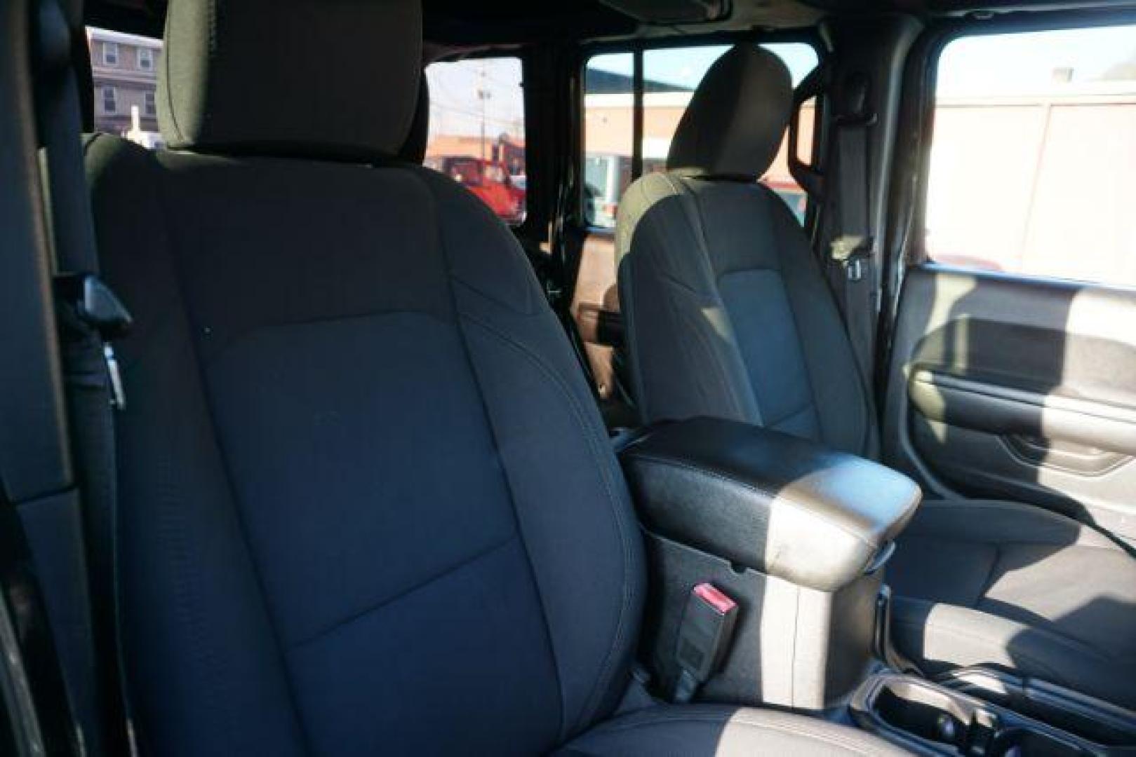 2018 BLACK CLEARCOAT JEEP WRANGLER UNLIMITED SPORT S (1C4HJXDG3JW) with an 3.6L V6 F DOHC 24V engine, AUTOMATIC transmission, located at 312 Centre Ave, Schuylkill Haven, PA, 17972, (570) 593-5278, 40.638130, -76.177383- Photo#84