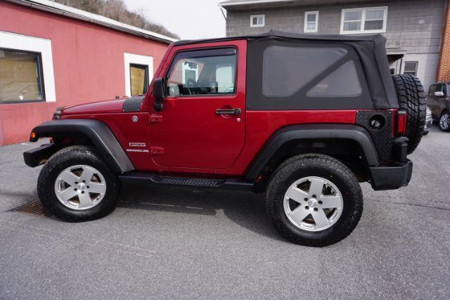 2013 Flame Red Clearcoat /Black Jeep Wrangler Sport (1C4AJWAG3DL) with an 3.6L V-6 DOHC engine, located at 312 Centre Ave, Schuylkill Haven, PA, 17972, (570) 593-5278, 40.638130, -76.177383 - Photo#0