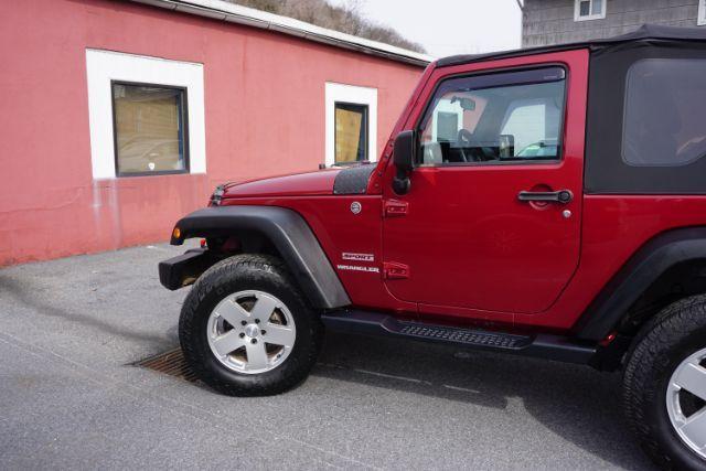 2013 Flame Red Clearcoat /Black Jeep Wrangler Sport (1C4AJWAG3DL) with an 3.6L V-6 DOHC engine, located at 312 Centre Ave, Schuylkill Haven, PA, 17972, (570) 593-5278, 40.638130, -76.177383 - Photo#1