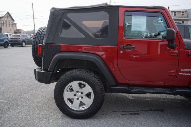 2013 Flame Red Clearcoat /Black Jeep Wrangler Sport (1C4AJWAG3DL) with an 3.6L V-6 DOHC engine, located at 312 Centre Ave, Schuylkill Haven, PA, 17972, (570) 593-5278, 40.638130, -76.177383 - Photo#14