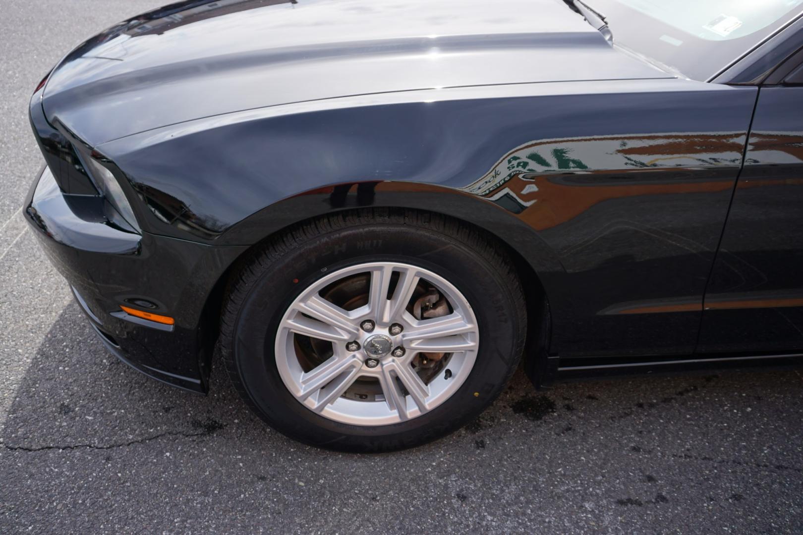 2014 Black /Charcoal Black FORD MUSTANG V6 (1ZVBP8AM1E5) with an 3.7L V-6 DOHC engine, located at 312 Centre Ave, Schuylkill Haven, PA, 17972, (570) 593-5278, 40.638130, -76.177383- Photo#3