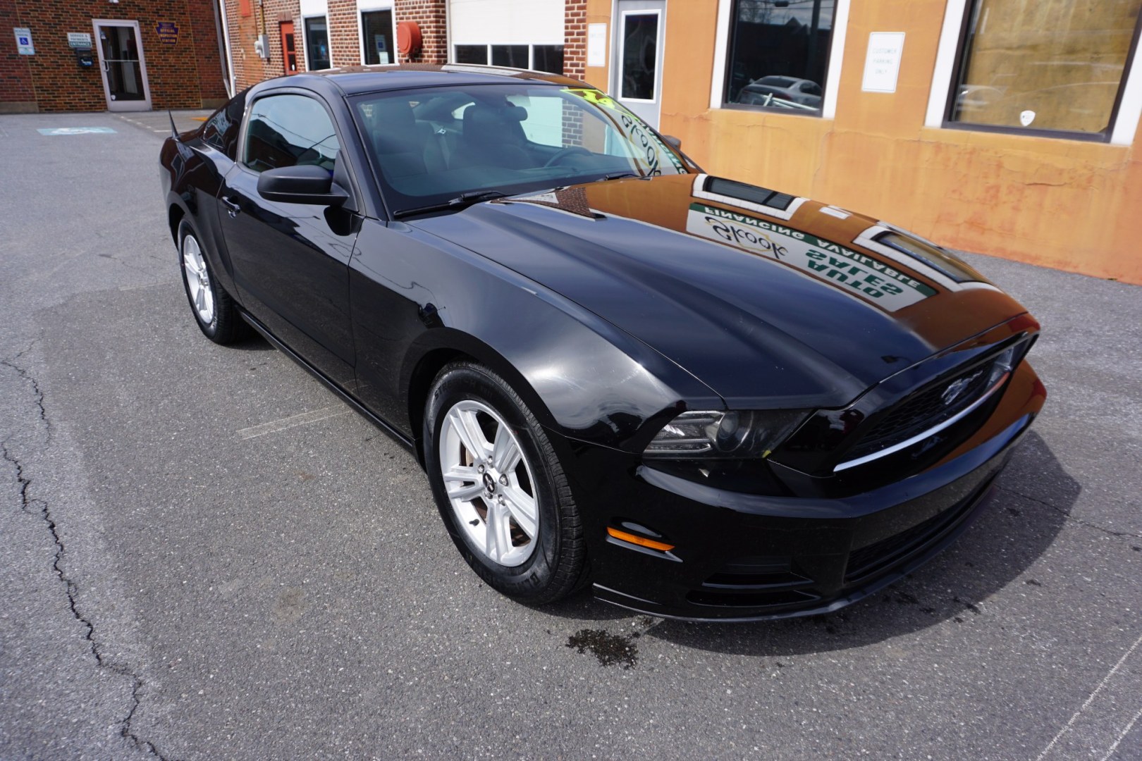 2014 Black /Charcoal Black FORD MUSTANG V6 (1ZVBP8AM1E5) with an 3.7L V-6 DOHC engine, located at 312 Centre Ave, Schuylkill Haven, PA, 17972, (570) 593-5278, 40.638130, -76.177383- Photo#14
