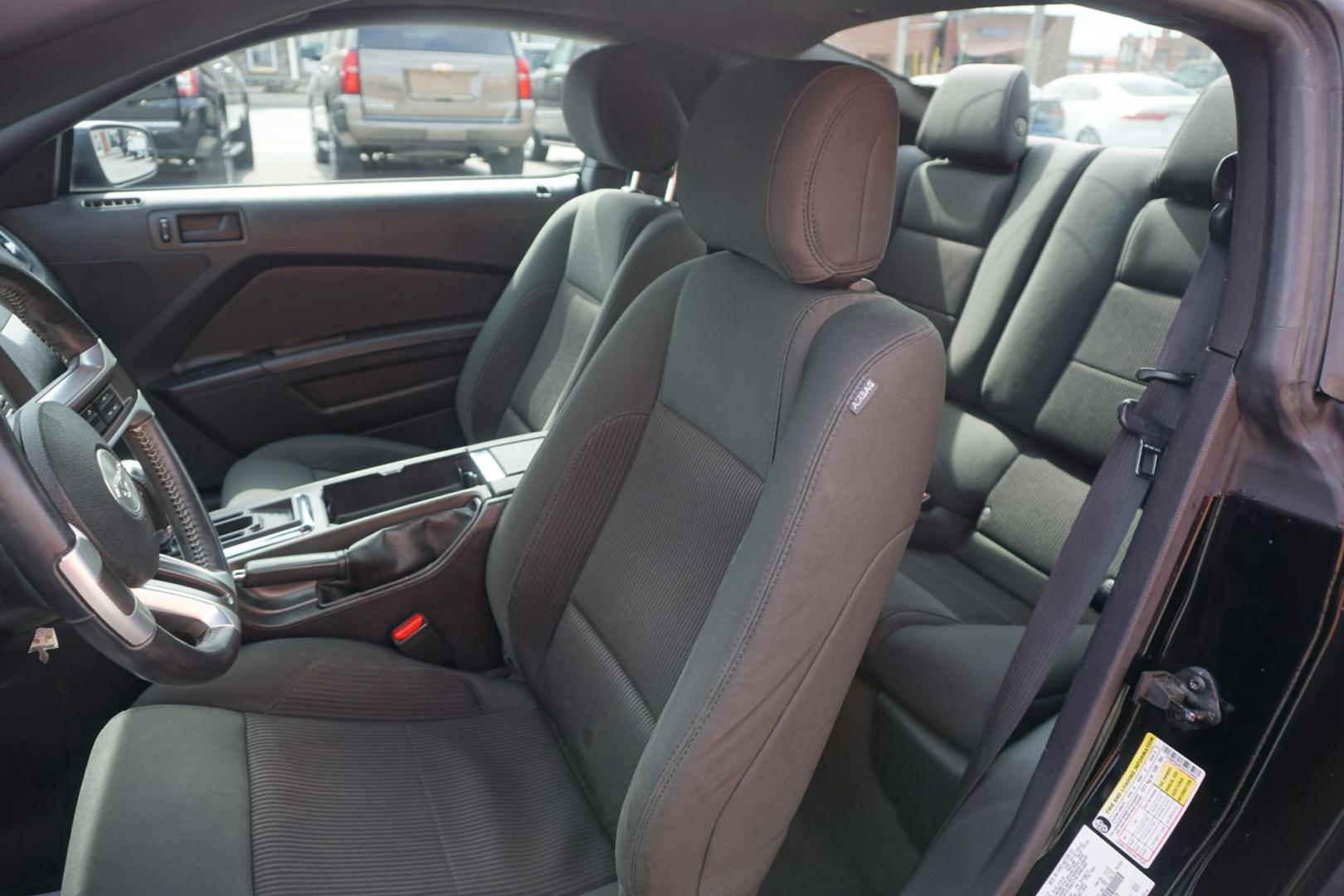 2014 Black /Charcoal Black FORD MUSTANG V6 (1ZVBP8AM1E5) with an 3.7L V-6 DOHC engine, located at 312 Centre Ave, Schuylkill Haven, PA, 17972, (570) 593-5278, 40.638130, -76.177383- Photo#17