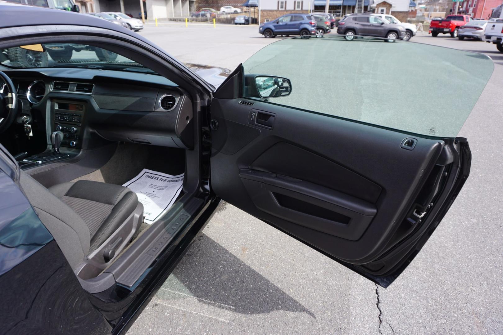 2014 Black /Charcoal Black FORD MUSTANG V6 (1ZVBP8AM1E5) with an 3.7L V-6 DOHC engine, located at 312 Centre Ave, Schuylkill Haven, PA, 17972, (570) 593-5278, 40.638130, -76.177383- Photo#28