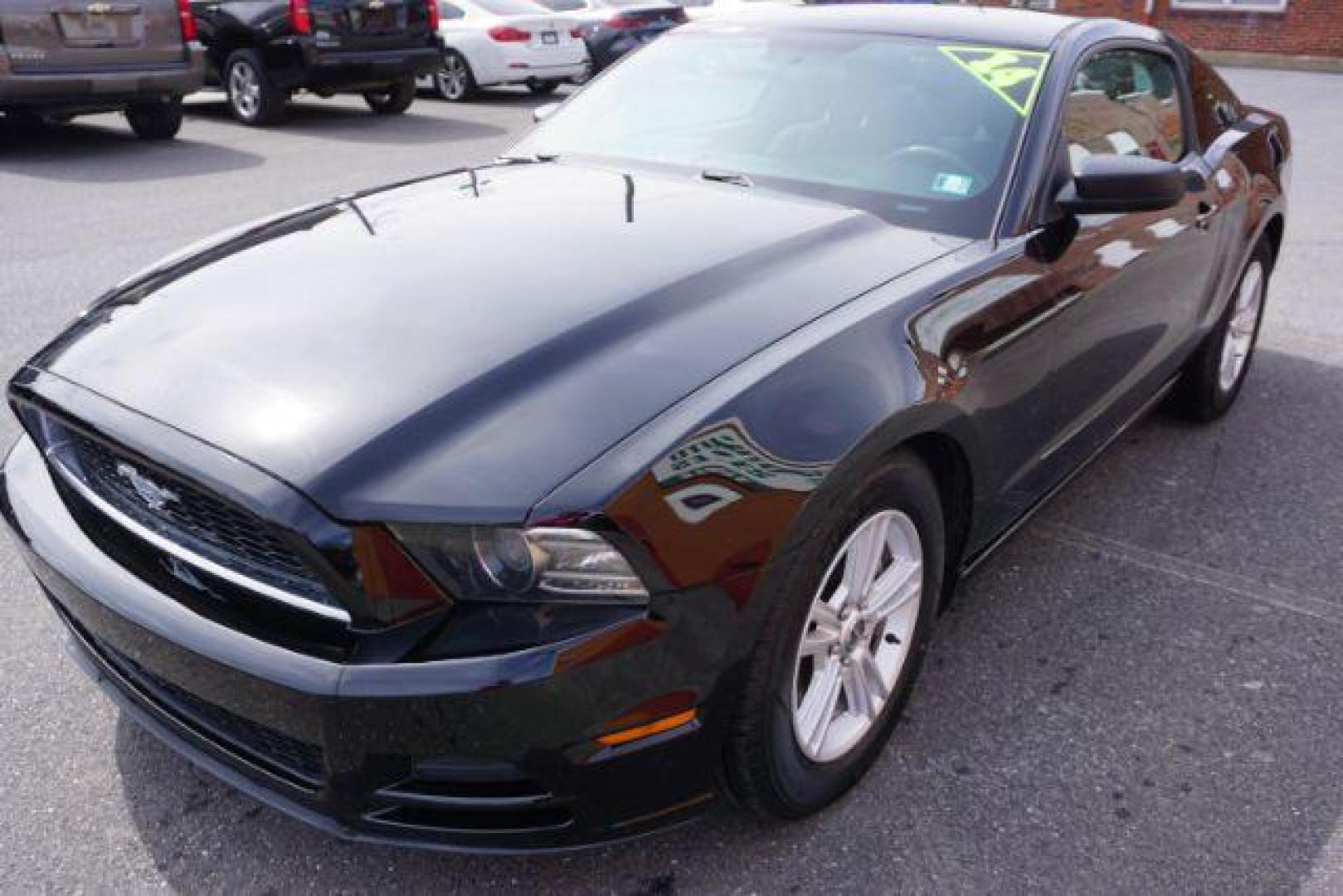 2014 Black /Charcoal Black FORD MUSTANG V6 (1ZVBP8AM1E5) with an 3.7L V-6 DOHC engine, located at 312 Centre Ave, Schuylkill Haven, PA, 17972, (570) 593-5278, 40.638130, -76.177383- Photo#35