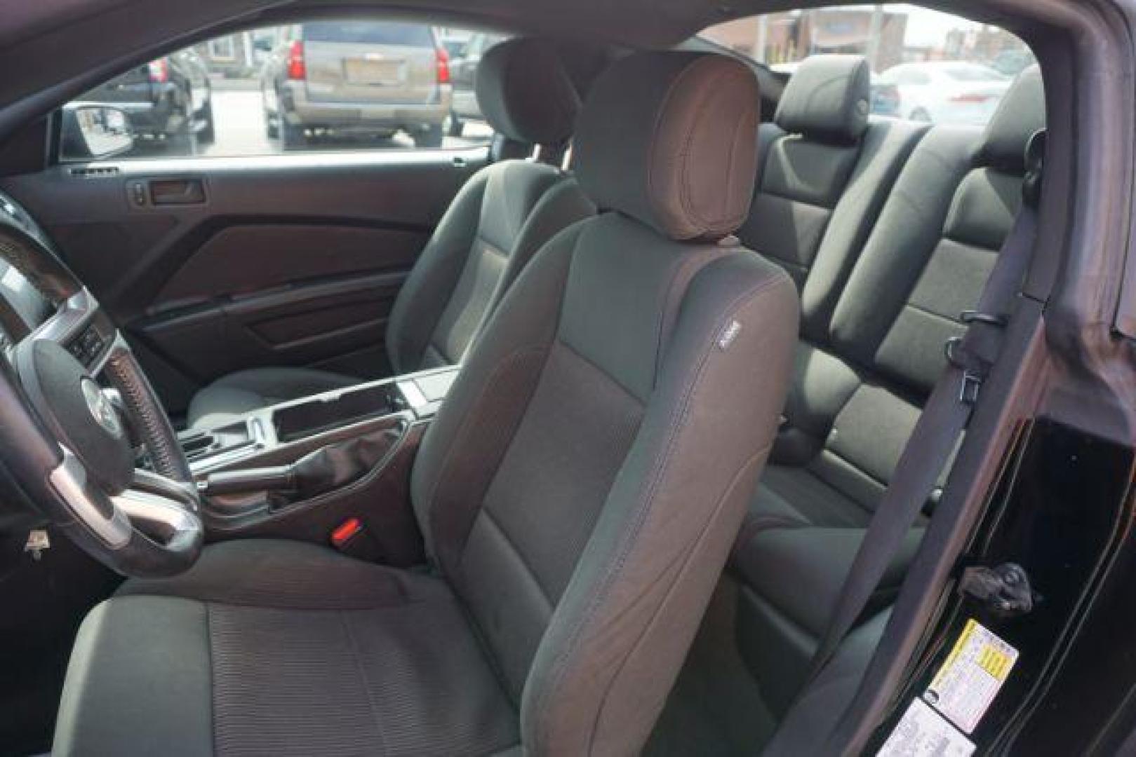 2014 Black /Charcoal Black FORD MUSTANG V6 (1ZVBP8AM1E5) with an 3.7L V-6 DOHC engine, located at 312 Centre Ave, Schuylkill Haven, PA, 17972, (570) 593-5278, 40.638130, -76.177383- Photo#50