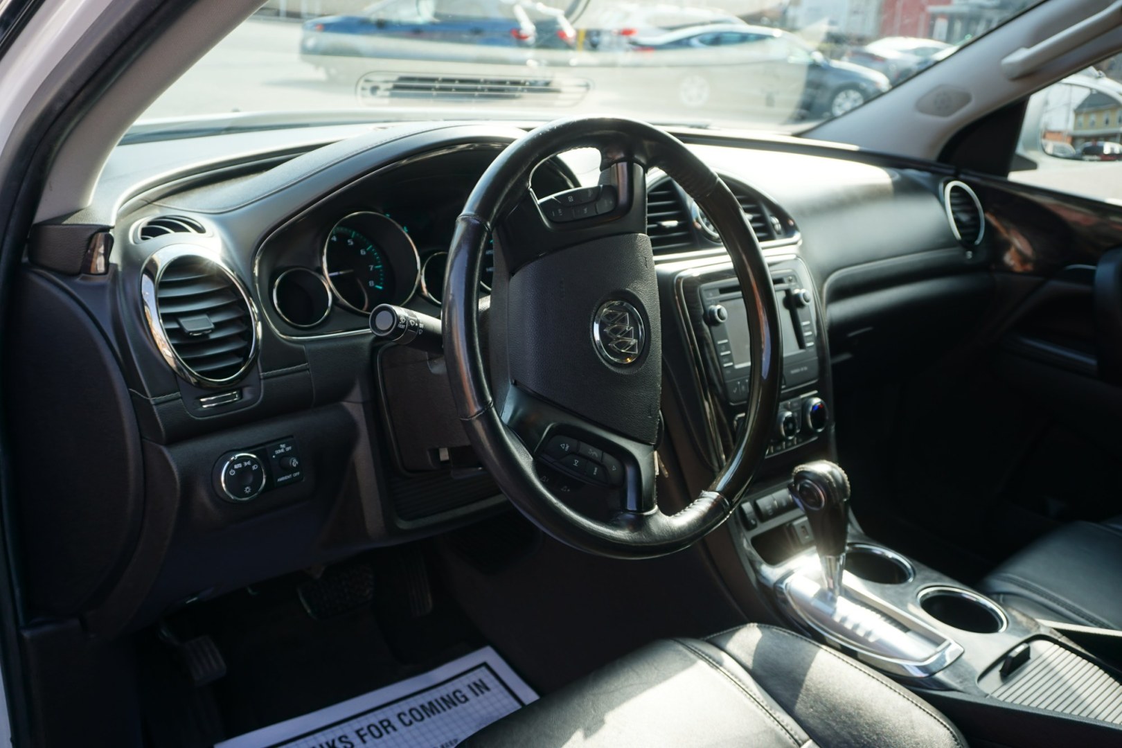 2017 White Frost Tricoat /Ebony w/Ebony Accents BUICK ENCLAVE LEATHER (5GAKVBKD2HJ) with an 3.6L V-6 gasoline direct injection engine, located at 312 Centre Ave, Schuylkill Haven, PA, 17972, (570) 593-5278, 40.638130, -76.177383 - Photo#19