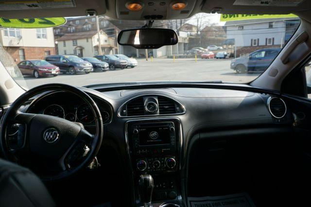 2017 White Frost Tricoat /Ebony w/Ebony Accents Buick Enclave Leather (5GAKVBKD2HJ) with an 3.6L V-6 gasoline direct injection engine, located at 312 Centre Ave, Schuylkill Haven, PA, 17972, (570) 593-5278, 40.638130, -76.177383 - Photo#27