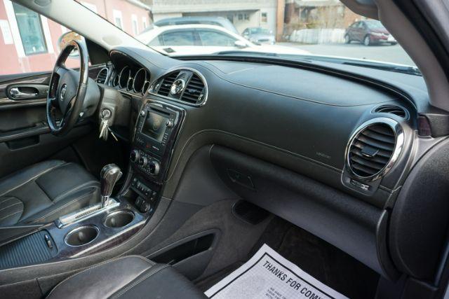 2017 White Frost Tricoat /Ebony w/Ebony Accents Buick Enclave Leather (5GAKVBKD2HJ) with an 3.6L V-6 gasoline direct injection engine, located at 312 Centre Ave, Schuylkill Haven, PA, 17972, (570) 593-5278, 40.638130, -76.177383 - Photo#42